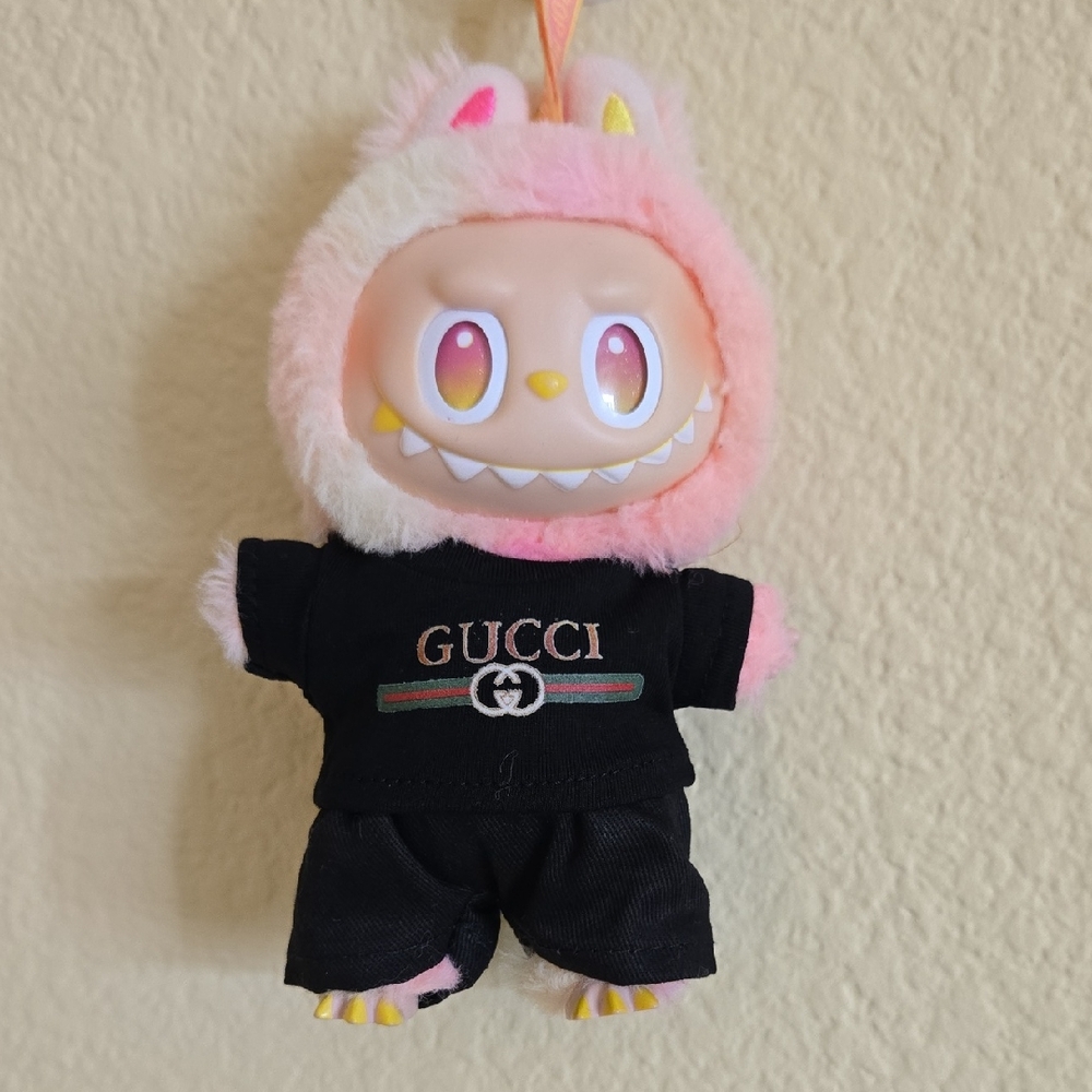 Labubu Clothes - Black Shirt With Shorts *Labubu Not Included*